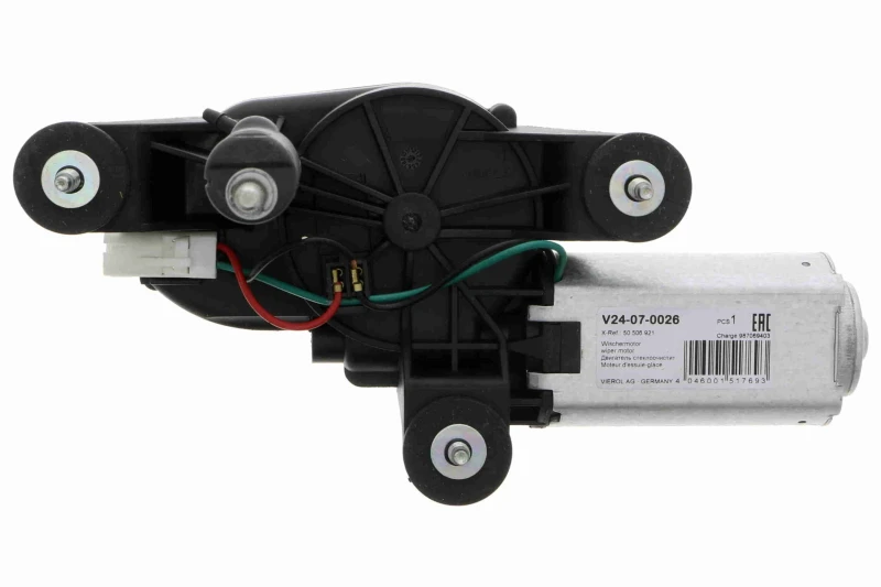 Image of VEMO V24-07-0026 Wiper Motor Q+, original equipment manufacturer quality, Rear Wiper Motor (295)