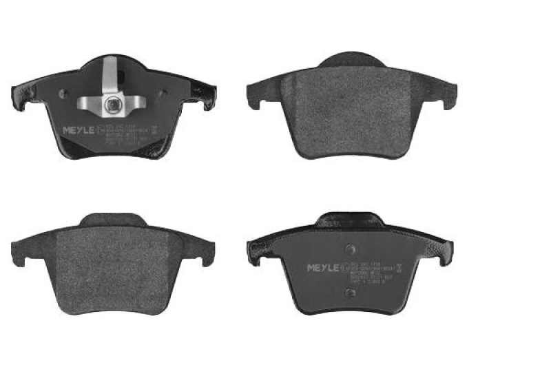 Image of MEYLE 025 240 1118 Brake pad set Rear Axle, not prepared for wear warning indicator, Original Quality, with anti-squeak plate Brake Pad Set,disc brak