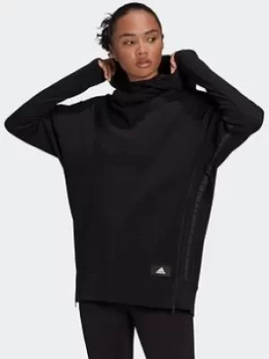 Image of adidas Sportswear Mission Victory Hoodie, Black Size XL Women