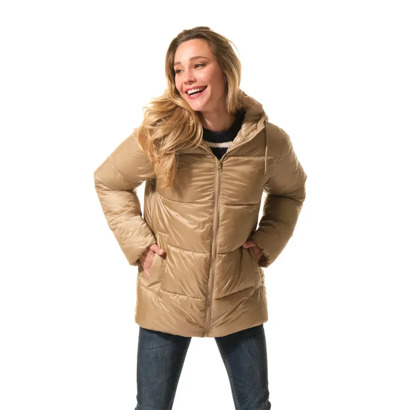 Image of Hublot Mode Marine Womens down jacket Hublot Mode Marine Catalymet Beige Female M