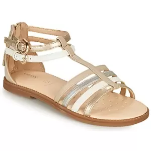 Image of Geox SANDAL KARLY GIRL Girls Childrens Sandals in Beige - Sizes 10 kid,11 kid,11.5 kid,12 kid,13 kid,1 kid,2.5