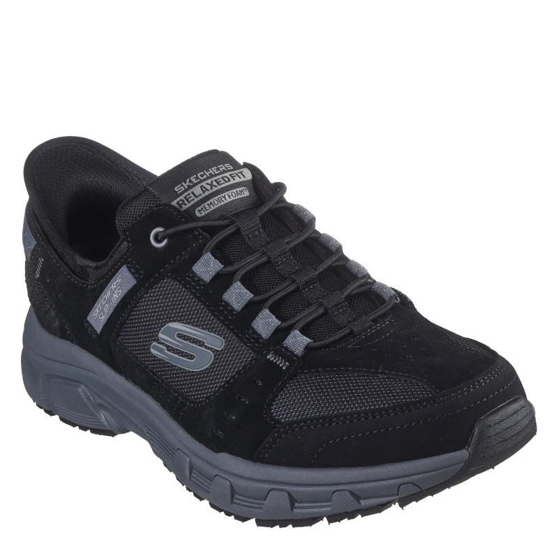 Image of Skechers Oak Canyon Slip On Runners Mens Black male 7 (41)