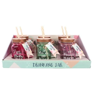 Image of Set of 6 Party Drinking Jars