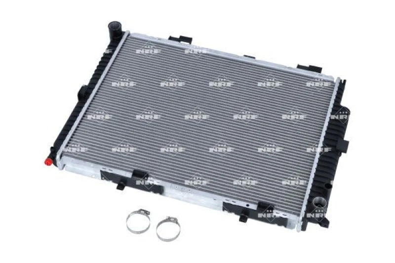 Image of NRF 50579 Engine radiator EASY FIT Brazed cooling fins, Aluminium, with mounting parts Aluminium Radiator,engine cooling (470)