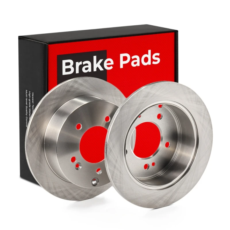 Image of RIDEX 82B0242 Brake disc Rear Axle, solid, Cast Iron, Uncoated, Untreated, without bolts/screws Cast Iron Brake Disc (82)