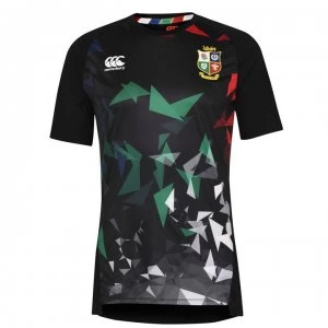 Image of Canterbury British and Irish Lions Superlight Graphic T Shirt Mens - BLACK