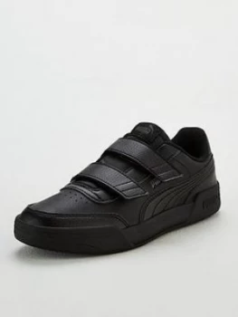 Image of Puma Caracal V Childrens Trainers - Black/Grey