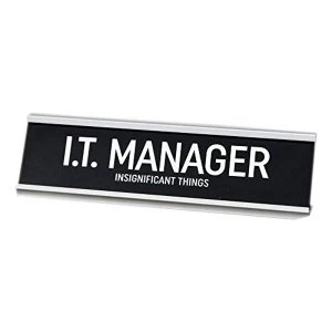 image of IT Manager Desk Plaque