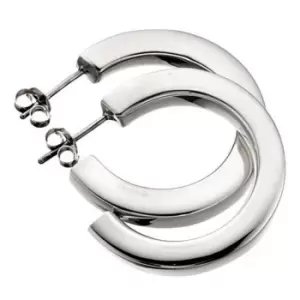 image of Beginnings Sterling Silver E484 Hoop Earrings