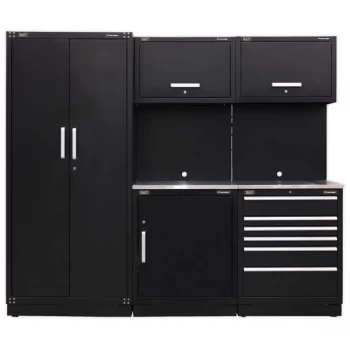 image of Sealey APMSCOMBO1SS Modular Storage System Combo - Stainless Steel...