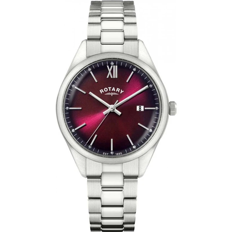 Image of Rotary Mens RGB10003-17 Heritage 39mm Quartz Watch in Silver Silver Male One Size