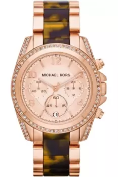Image of Ladies Michael Kors Blair Chronograph Watch MK5859