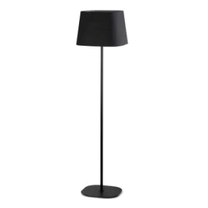 Image of Sweet 1 Light Floor Lamp Black with Shade, E27