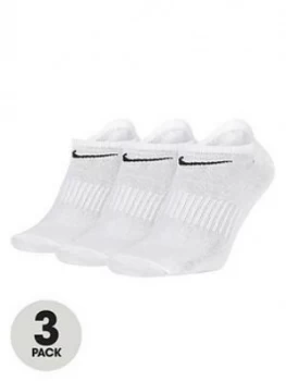 Image of Nike Everyday 3pk Socks - White Size M Women