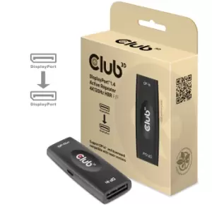 Image of CLUB3D DisplayPort 1.4 Active Repeater 4K120Hz HBR3 F/F