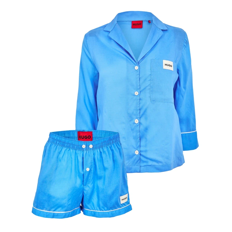 Image of Hugo Kleo Short Set 10272490 01 Pyjama Womens Pastel Blue female 14 (XL)
