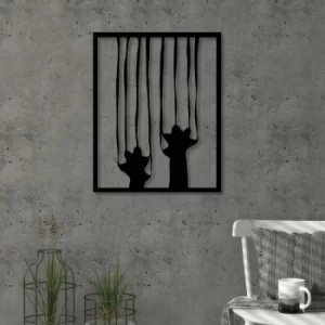 Image of Strach Black Decorative Metal Wall Accessory