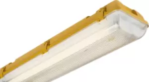 Image of 5ft Twin HF Non-Corrosive Fluorescent Fitting with Emergency 110V IP65 2x58W