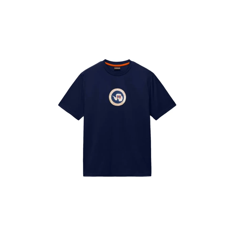 Image of T-Shirt Napapijri Phos Bleu Male XS
