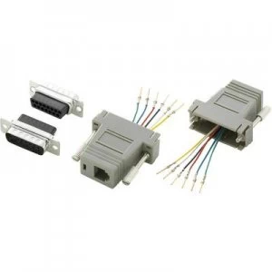 Image of D SUB adapter D SUB plug 15 pin RJ12 socketConrad Components1 pcs