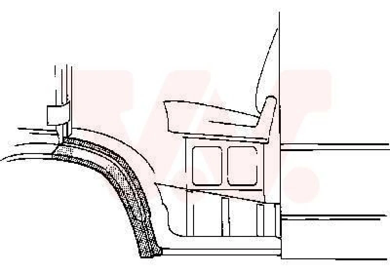 Image of VAN WEZEL Wing fender VAN WEZEL 3070155