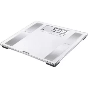 image of Soehnle Shape Sense Connect 100 Analytical scales Weight range 180 kg Grey, Metal Incl. Bluetooth