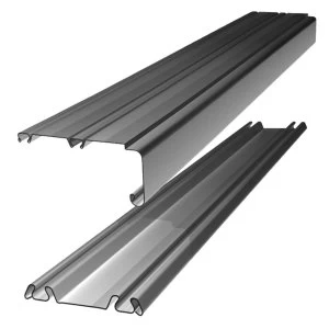Image of Wickes Sliding Door Trackset - Silver 1.2-1.8m