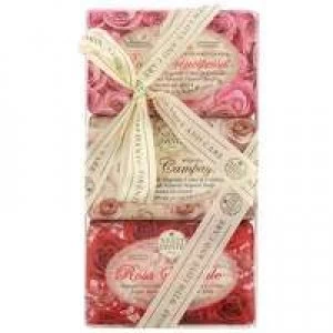 image of Nesti Dante Rosa Soap Gift Set 3 x 150g