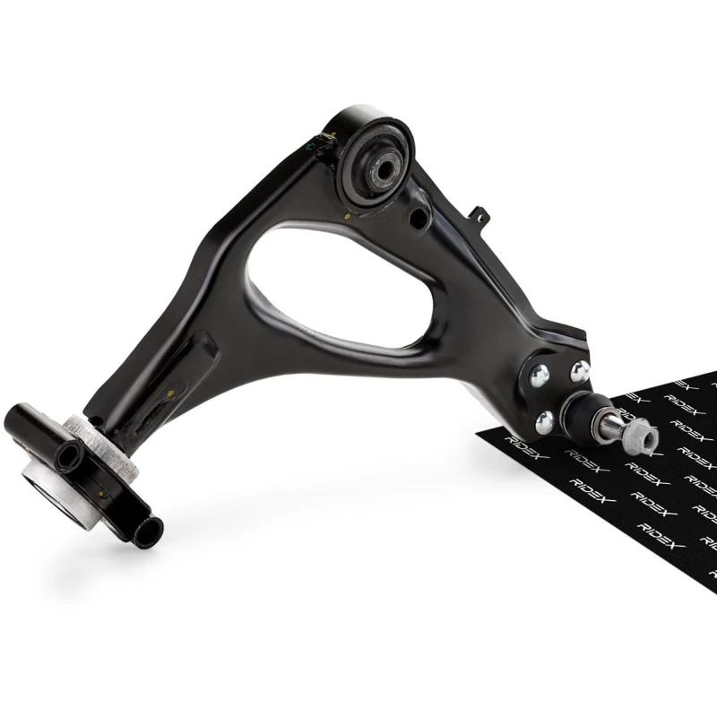 Image of RIDEX 273C2345 Suspension arm Control Arm, Sheet Steel, Front Axle, with rubber mount, with holder Sheet Steel Track Control Arm (273)