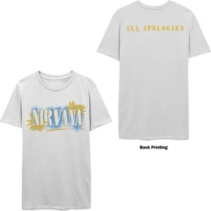 Image of Nirvana - All Apologies Unisex Large T-Shirt - White
