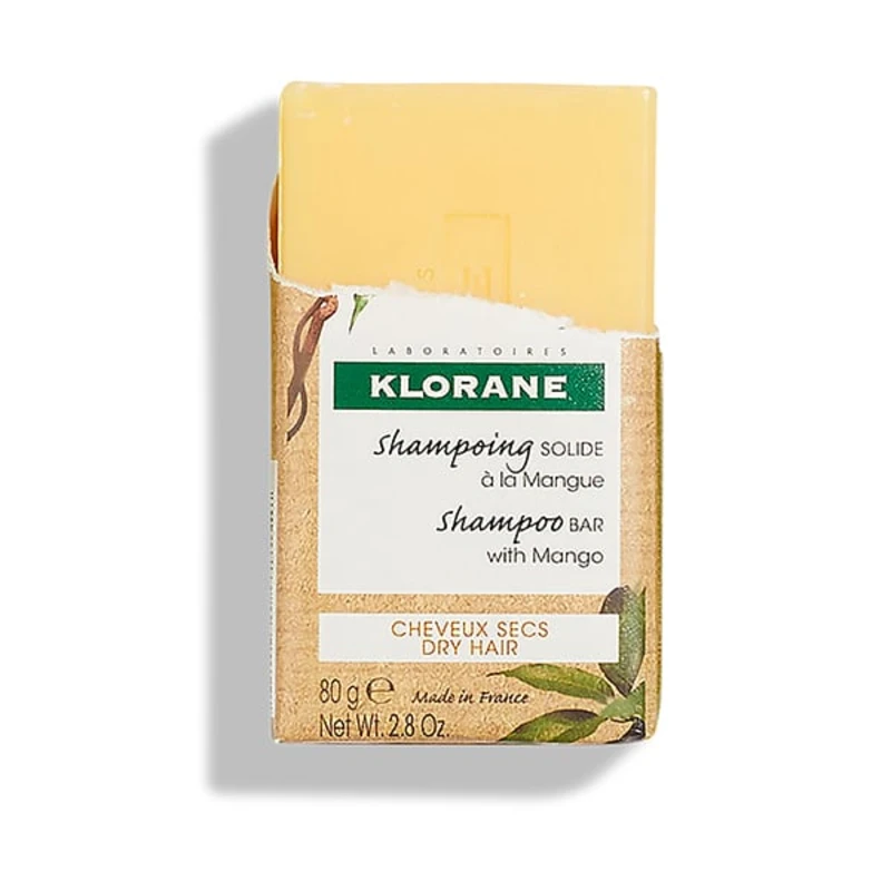 Image of Klorane Mango Shampoo Bar for Dry Hair 80g