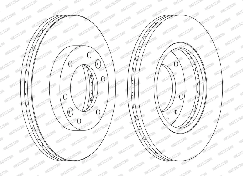Image of Brake disc FERODO DDF1612C