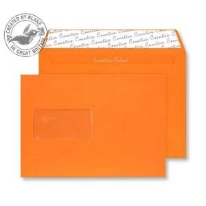 image of Creative Colour Pumpkin Orange PS Wallet Window C5 162x229mm Ref