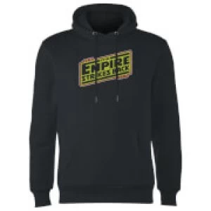 Image of Star Wars Empire Strikes Back Logo Hoodie - Black