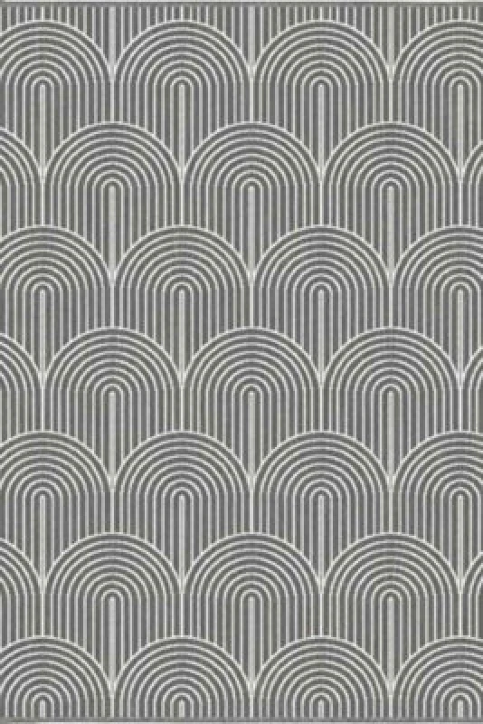 Image of The Rugs Flatweave Indoor Outdoor Reversible Rug Pangli Durable Polypropylene In Grey