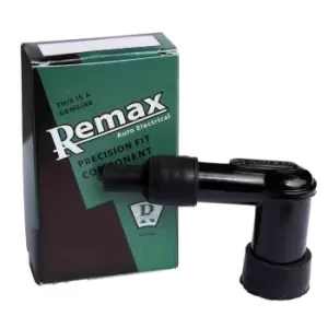 image of Remax RLB05E Elbow 90&#176; Resistor Spark Plug Cap 5K Ohm Black Replaces LB05E