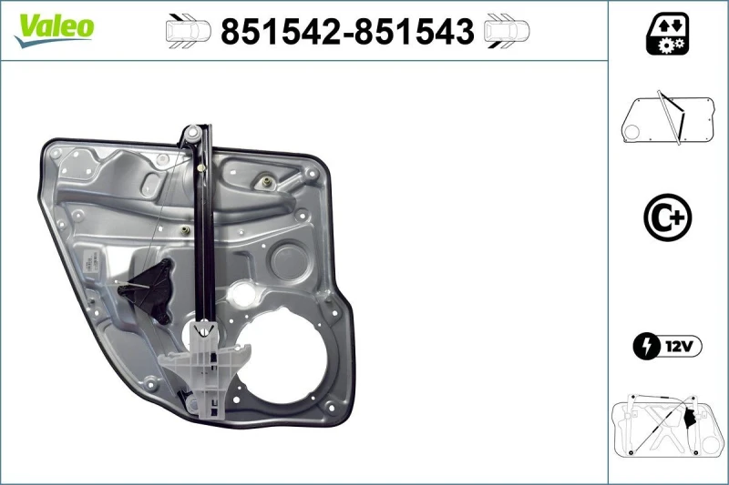 Image of Window regulator VALEO 851542