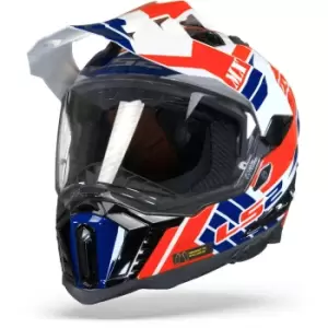 Image of LS2 MX701 Explorer Atlantis Gloss White Red Blue 2XL