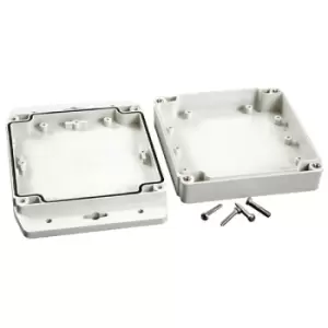 image of Hammond 1555NF17GY IP67 ABS Enclosure with Flanged Lid L Grey 120 ...