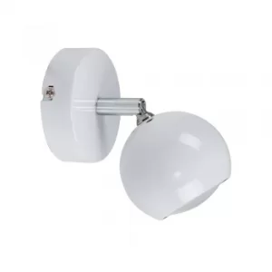 image of Mini Single Retro Eyeball Spotlight in White