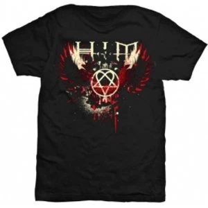 Image of HIM Wings Splatter Mens TS: Large