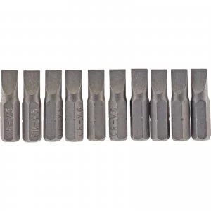 Image of Draper Slotted Screwdriver Bit 6mm 25mm Pack of 10