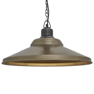 Image of Industville Brooklyn Giant Step Pendant - 18" Pewter Chain / Pewter Chain