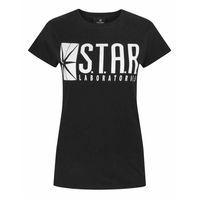 Image of DC Comics Short Sleeved T-Shirt Black female