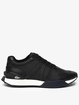 Image of Mens Lacoste L-Spin Deluxe 2.0 Synthetic Trainers Size 10 UK Black & White