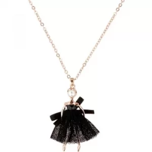 image of Ted Baker Ladies Rose Gold Plated Carabel Mini Ballerina Necklace