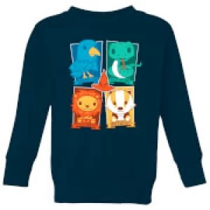 Image of Harry Potter Kids Hogwarts Houses Kids Sweatshirt - Navy - 9-10 Years