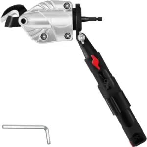 Image of VEVOR Metal Cutter Drill Attachment, Metal Shears Attachment with 360 Degree Pivoting Head, for Cutting Max. 21 GA Stainless Steel, 18 GA Galvanized