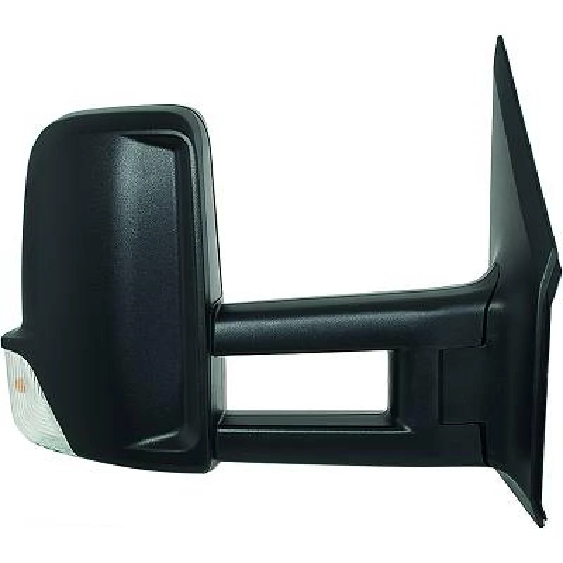Image of DIEDERICHS 2281324 Wing mirror Right, black, with wide angle mirror, Grained Outside Mirror (50)