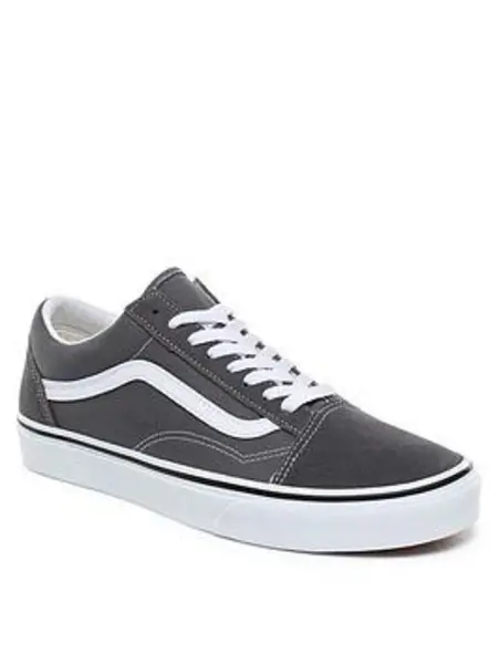 Image of Vans Pewter / True White Old Skool Shoes grey Male 8 153210UK